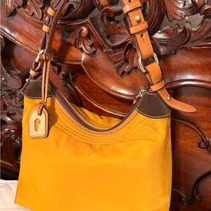 Dooney & Bourke Orange and Brown Shoulder Bag